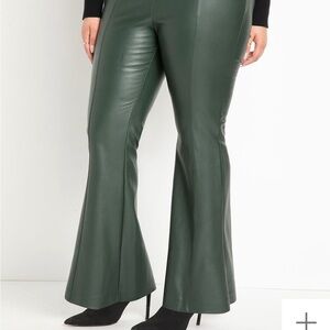 Eloquii Forest Green Flare Pants